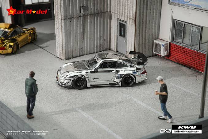 PORSCHE RAUH-WELT RWB 993- SILVER LIMITED 699pcs Worldwide