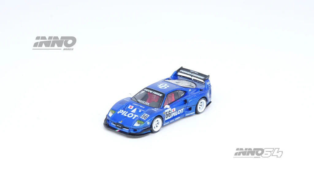 FERRARI F40 LBWK LIBERTY WALK 2024 TOKYO AUTO SALON #56 BLUE INNO64