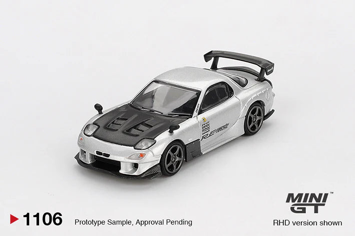 Mazda RX-7 RE-Amemiya Silver Metallic - MGT01106 Mini GT 1:64 (Box)
