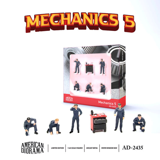 Mechanics 5 - American Diorama Figure Set 1:64 Scale