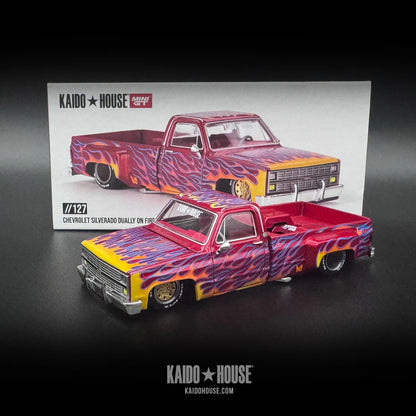 Chevrolet Silverado Dually On Fire V1 - Kaido House x MiniGT