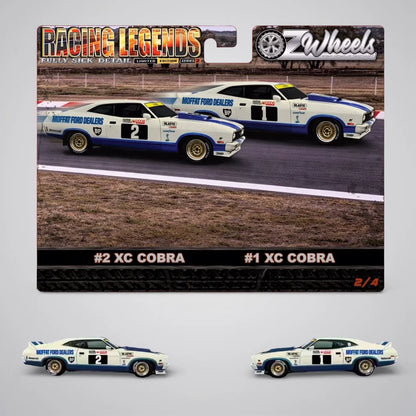 BATHURST TWIN SET - #1 & #2 FORD XC COBRA ALLAN MOFFAT -- OZ WHEELS FSD 1:64