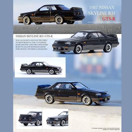 NISSAN SKYLINE GTS-R (R31) 2 Versions INNO64 1:64
