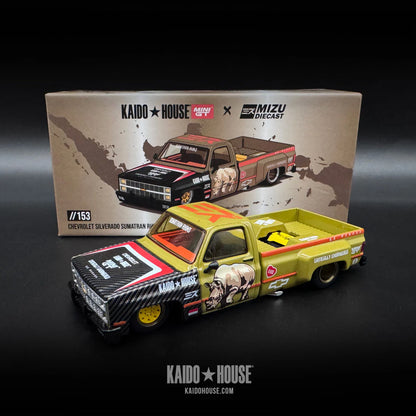 Kaido GT Chevrolet Silverado Sumatran Rhino x Mizu Diecast MiniGT Kaido GT Chevrolet Silverado Sumatran Rhino x Mizu Diecast MiniGT