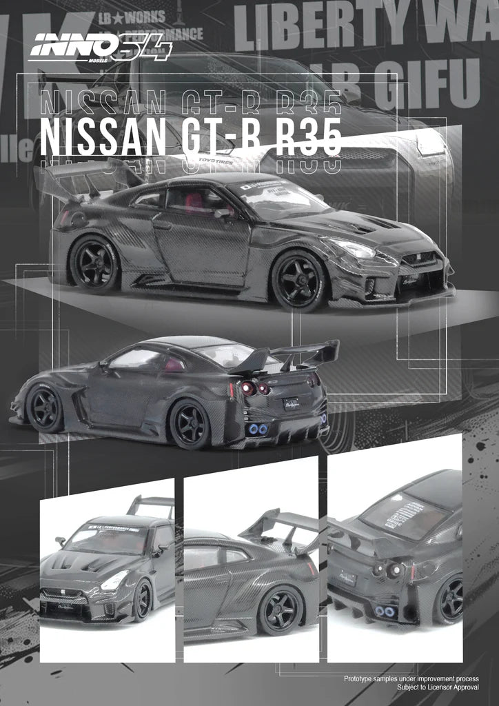 NISSAN GTR R35 35GT-RR LB-SUPER SILHOUETTE (FULL CARBON) INNO64