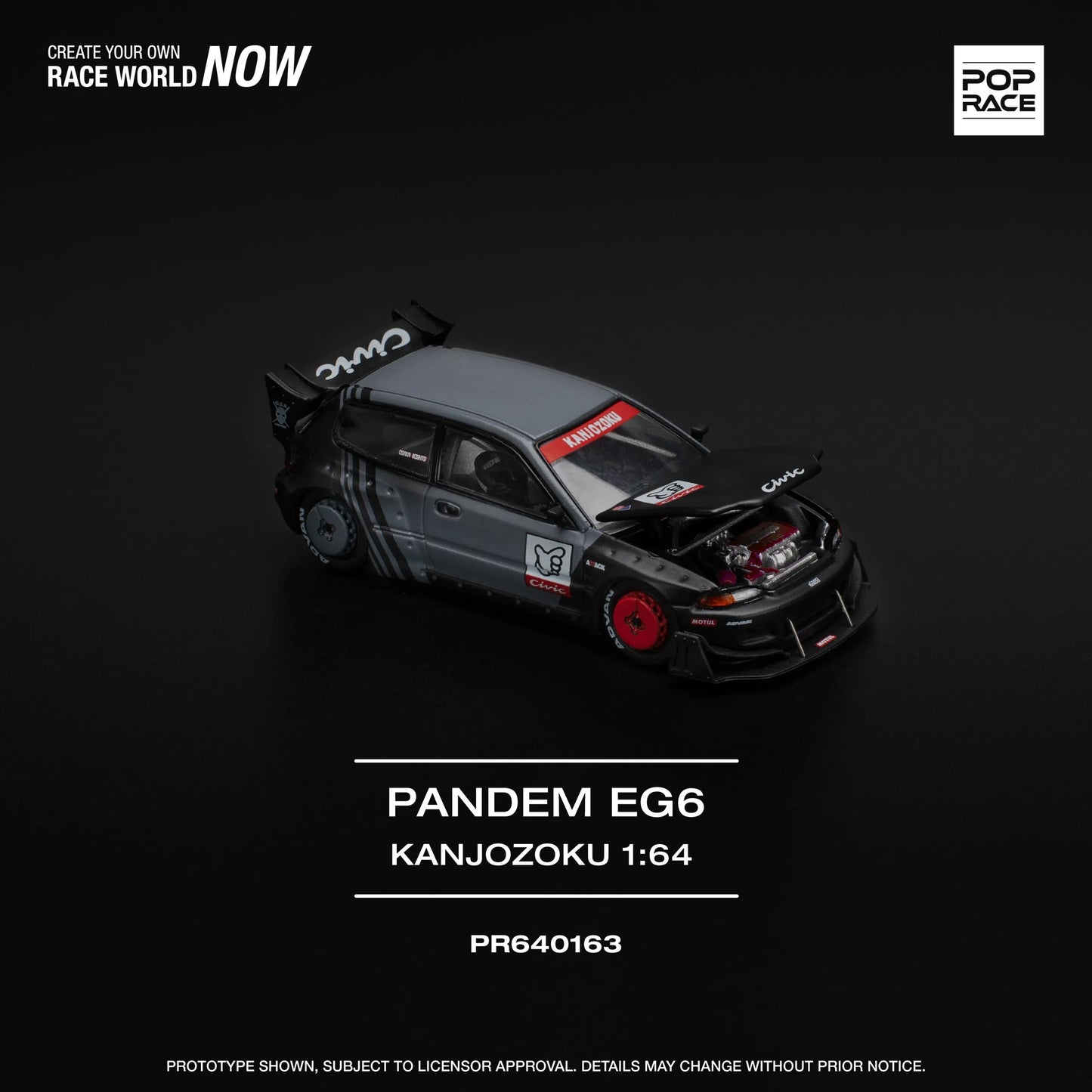 Pandem Honda Civic EG6 “KANJOZOKU” – POP RACE