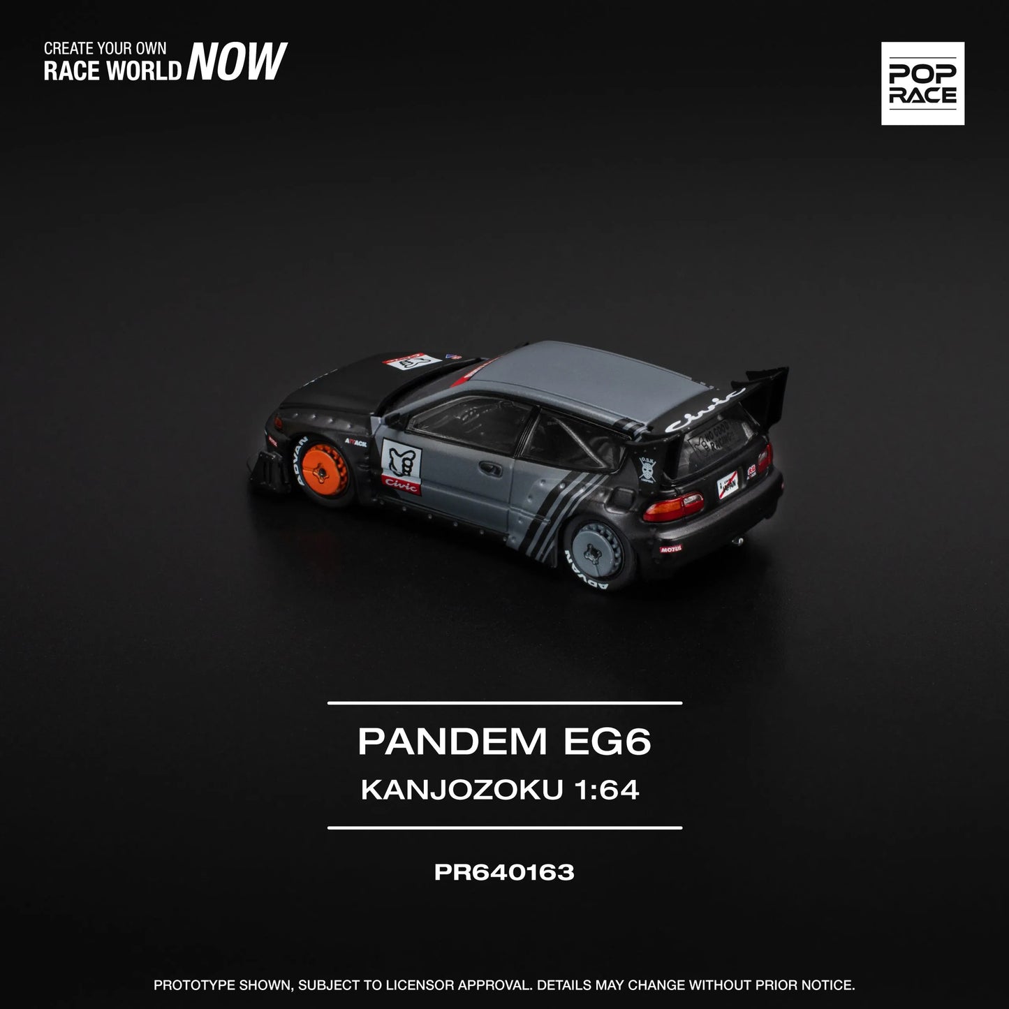 Pandem Honda Civic EG6 “KANJOZOKU” – POP RACE