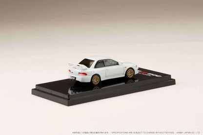 SUBARU IMPREZA 22B STI (GC8) W/EJ22 ENGINE DISPLAY (WHITE) HOBBY JAPAN 1:64