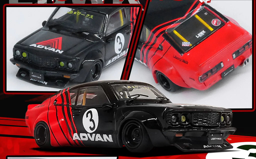 MAZDA RX3 SAVANNA LBWK (ADVAN) INNO64 – Diecast Culture