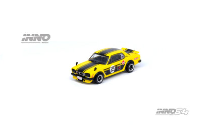 NISSAN SKYLINE 2000 GT-R (KPGC10) #23 YELLOW/BLACK INNO64 OUTLAW