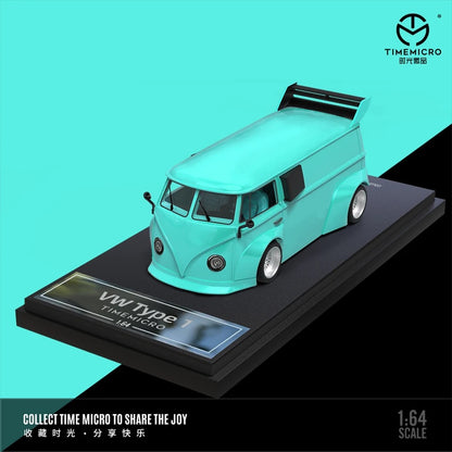 Volkswagen T1 Bus - Tiffany Blue Time Micro 1:64 Scale