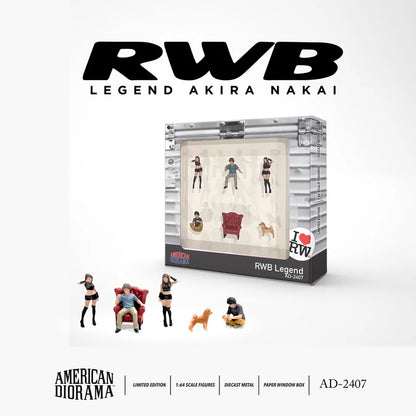'RWB Legend' Set - American Diorama Diecast Figures 1:64 Scale