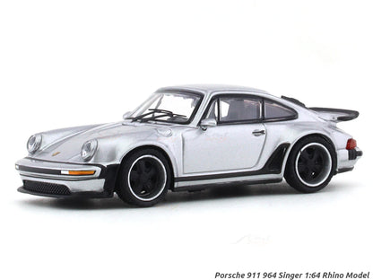 Porsche 911 964 Singer Silver 1:64 Rhino Model