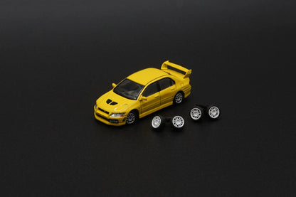 MITSUBISHI LANCER EVO VII (7)(YELLOW) BM CREATIONS 1:64