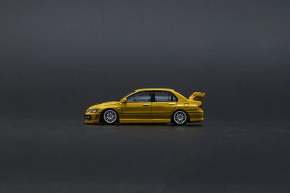 MITSUBISHI LANCER EVO VII (7)(YELLOW) BM CREATIONS 1:64
