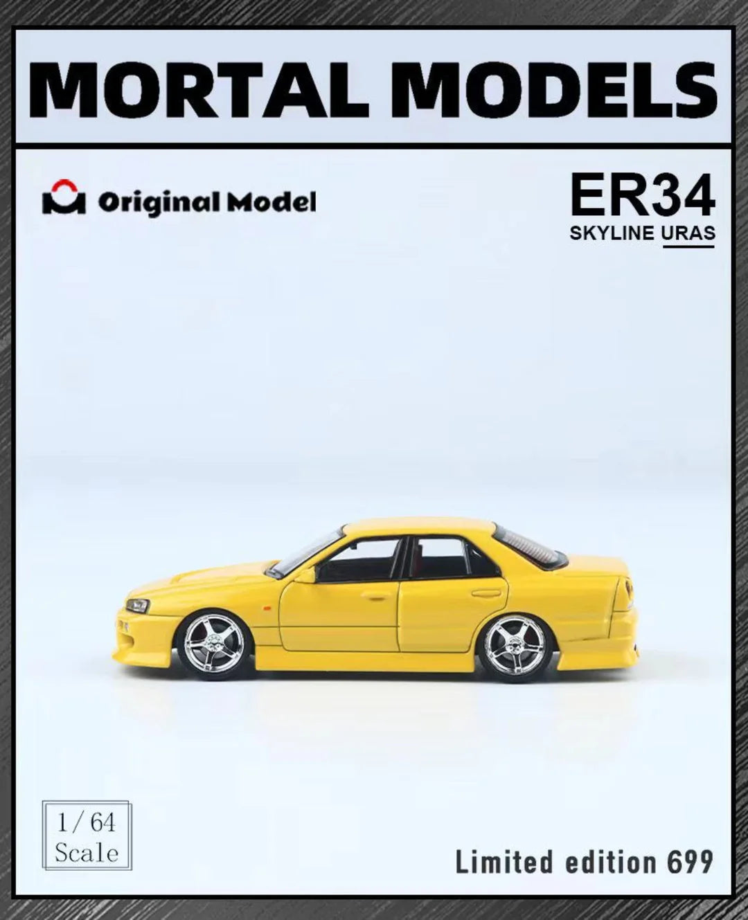 NISSAN SKYLINE ER34 URAS (3 COLOURS) - MORTAL X ORIGINAL MODEL NISSAN SKYLINE ER34 URAS (3 COLOURS) - MORTAL X ORIGINAL MODEL