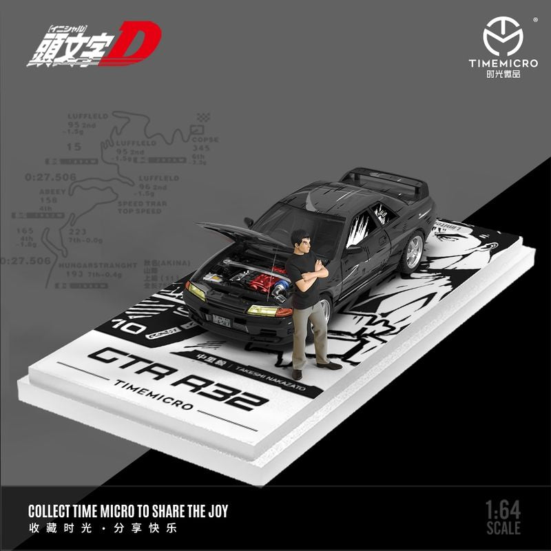 Initial D Nissan Skyline R32 GTR Anime W/Figure *Limited to 999pcs ...