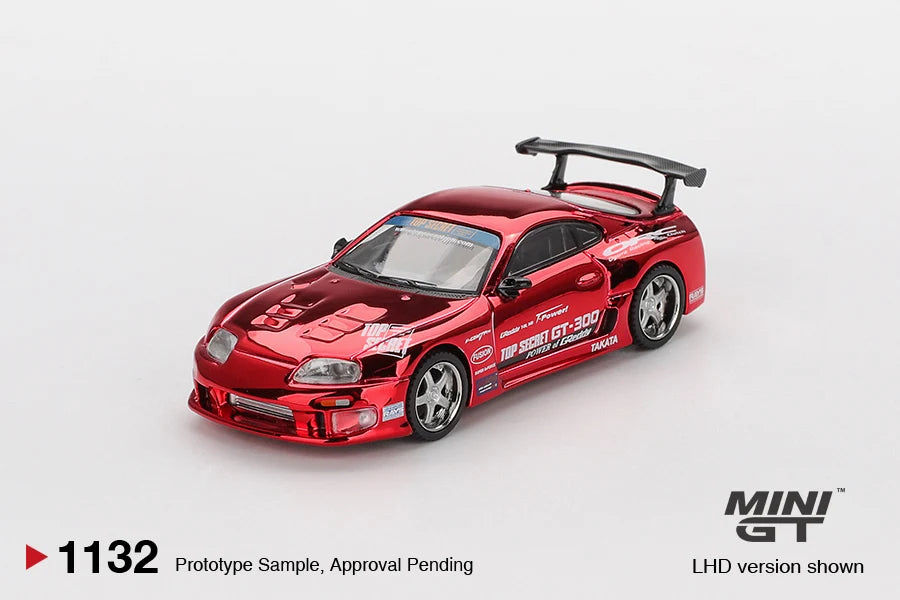 Toyota Supra (A80) Top Secret GT-300 Top Secret (Red Chrome) Mini GT 1:64 MGT01132