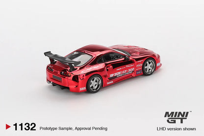 Toyota Supra (A80) Top Secret GT-300 Top Secret (Red Chrome) Mini GT 1:64 MGT01132