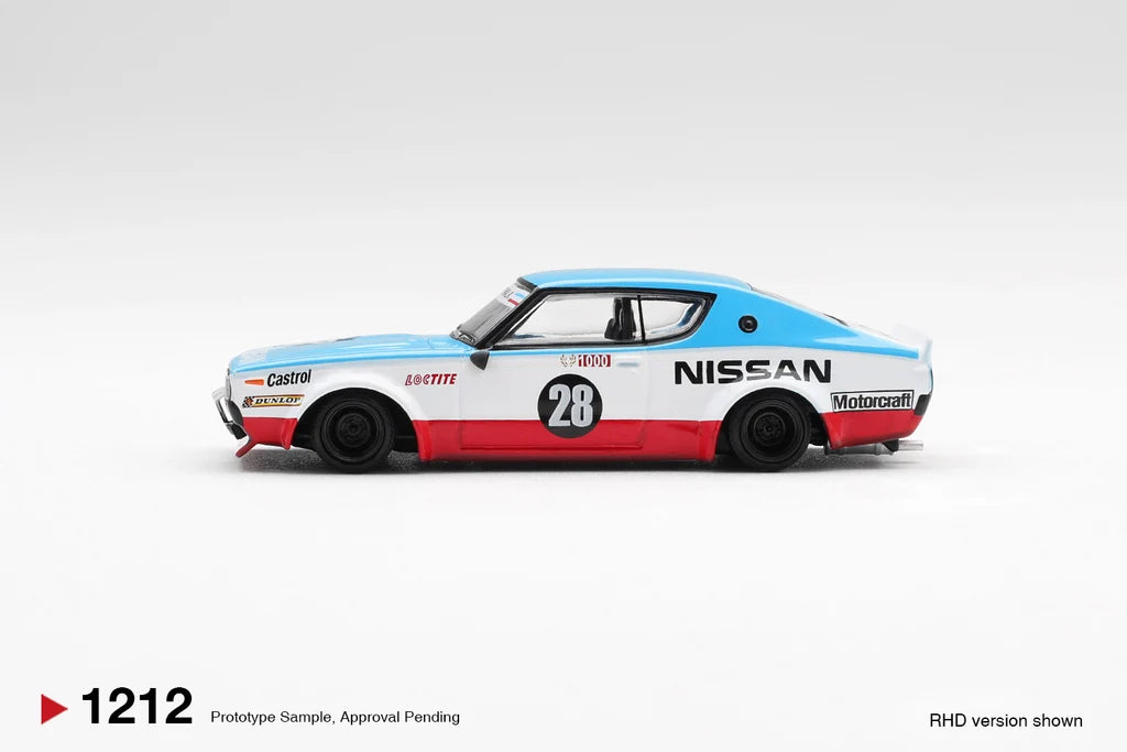 Nissan Skyline Kenmeri Liberty Walk (Nissan Racing '75 Concept) Mini GT 1:64 MGT01212
