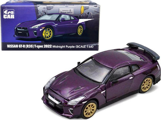 Nissan GT-R (R35) T-spec 2022 Midnight Purple ERA Car 1:64 Scale