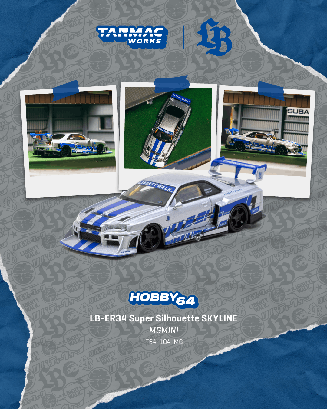 (Pre-Order) LB-WORKS LB Silhouette LB-ER34 Nissan Skyline MGMINI