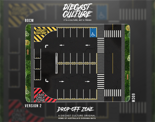 DROP-OFF ZONE- Diorama Desktop Mat  Version 2 (60x80cm)