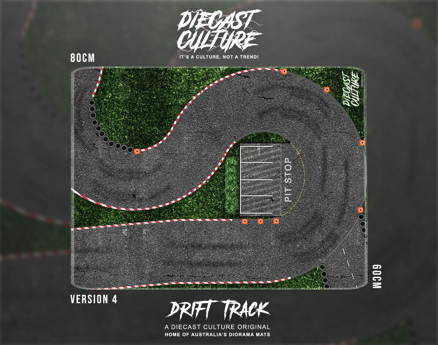 [PRE-ORDER] DRIFT TRACK - Diorama Desktop Mat Version 4 (60x80cm)