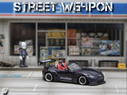 Street Weapon Mazda MX-5 Roadster Pandem Rocket Bunny 1:64 Scale Ghost Player