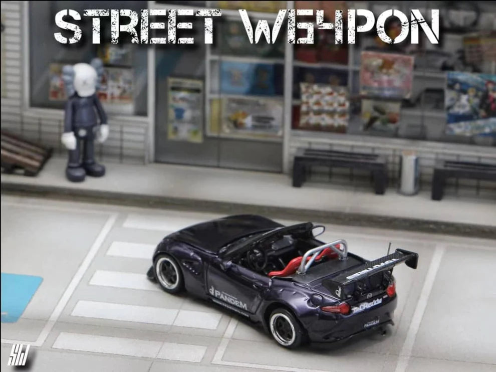 Street Weapon Mazda MX-5 Roadster Pandem Rocket Bunny 1:64 Scale Ghost Player