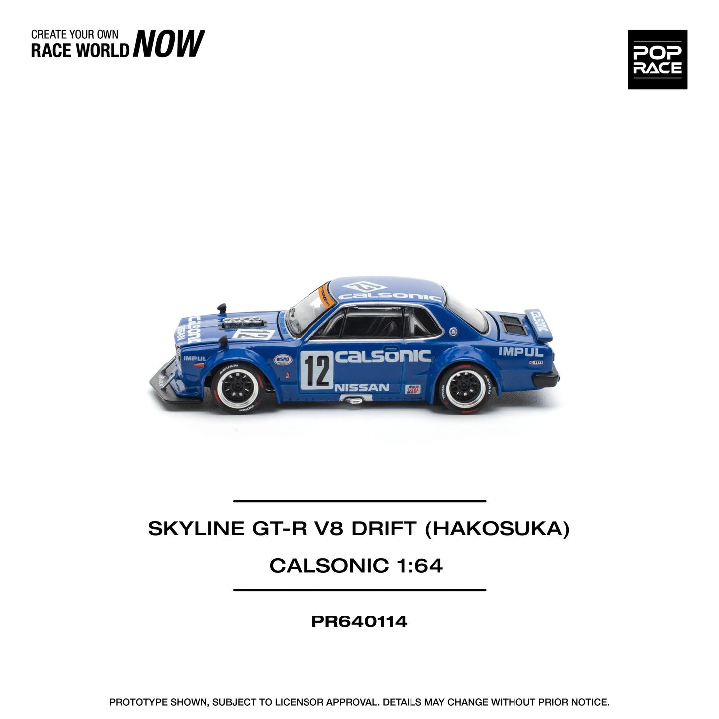 Nissan Skyline GT-R V8 Drift (HAKOSUKA) – Calsonic – PR64-0114