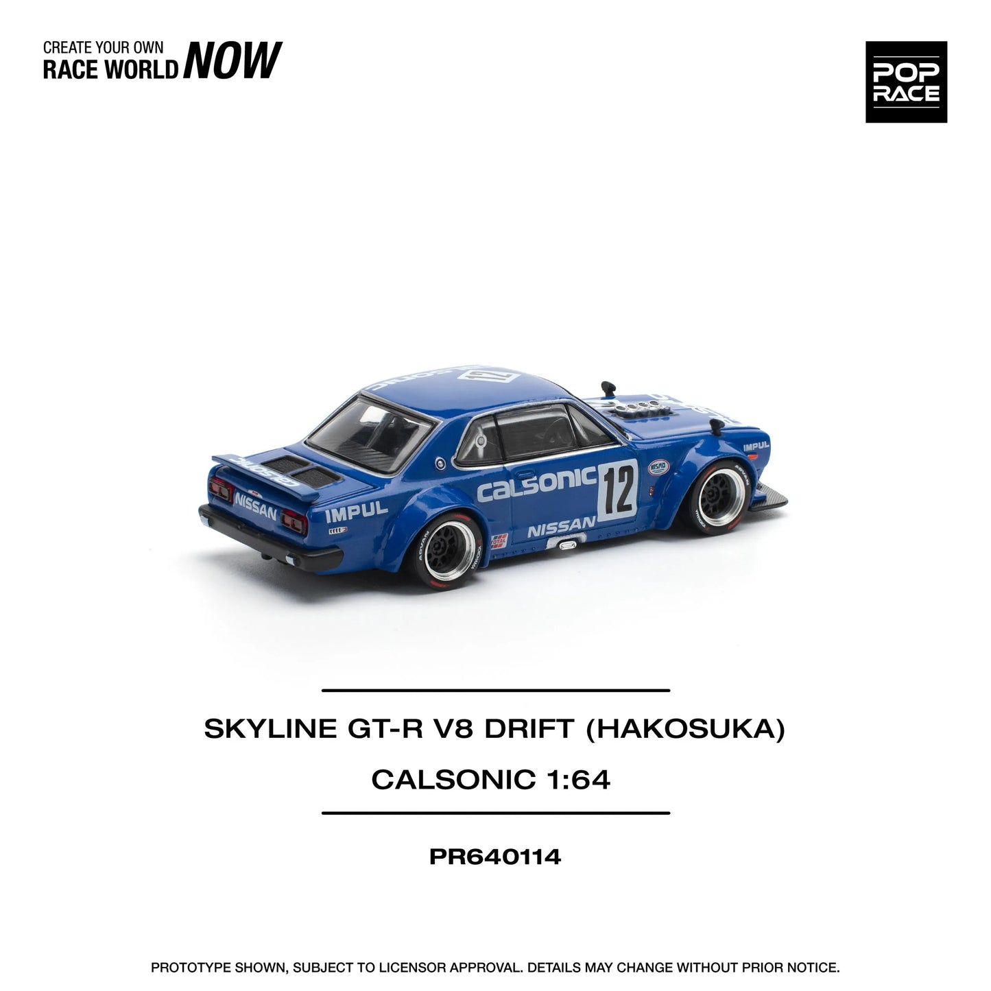 Nissan Skyline GT-R V8 Drift (HAKOSUKA) – Calsonic – PR64-0114