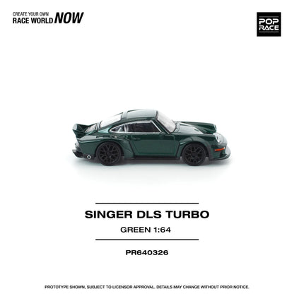Porsche Singer DLS TURBO (ROAD) GREEN - Pop Race 1:64