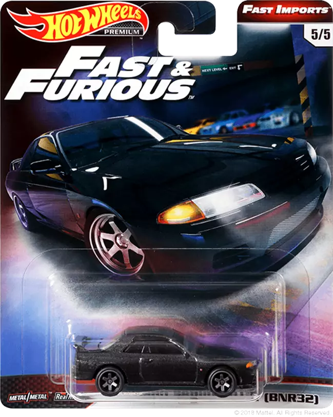 Fast & Furious Nissan Skyline GT-R (BNR32) Hotwheels Premium