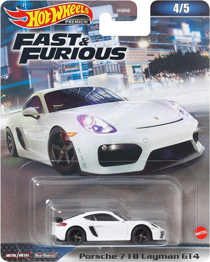 Fast and Furious Porsche 718 Cayman GT4 Hotwheels Premium