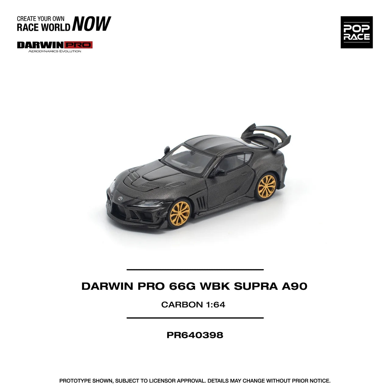 Toyota Supra Darwin Pro 66G WBK Carbon Edition - Pop Race 1:64