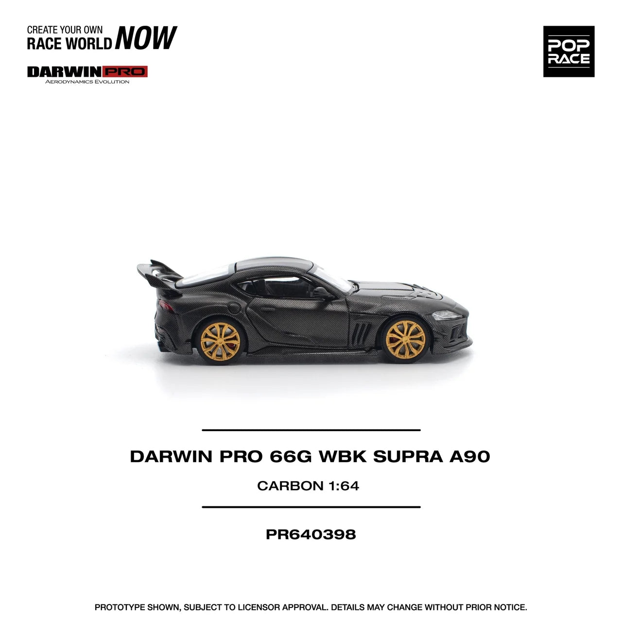 Toyota Supra Darwin Pro 66G WBK Carbon Edition - Pop Race 1:64