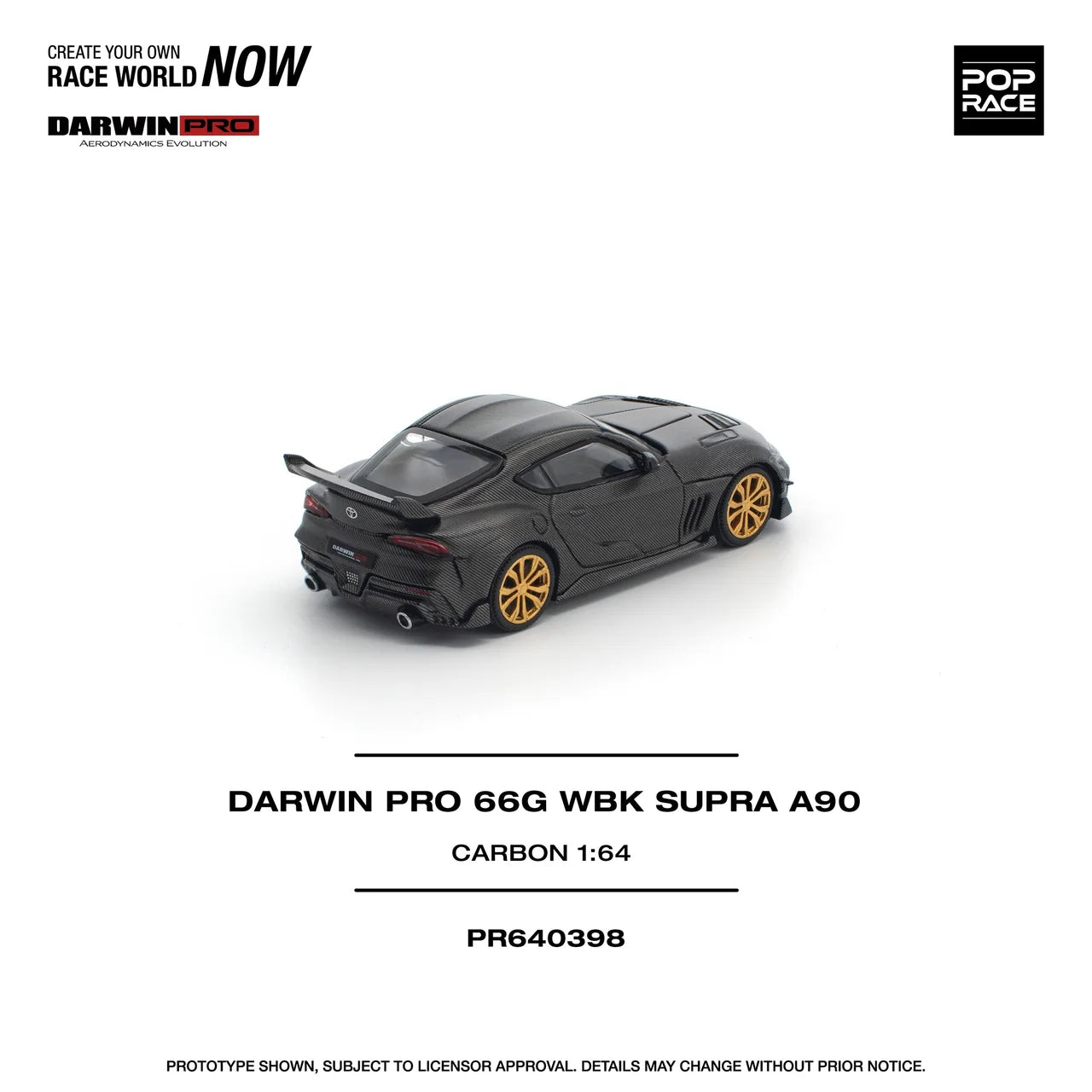 Toyota Supra Darwin Pro 66G WBK Carbon Edition - Pop Race 1:64