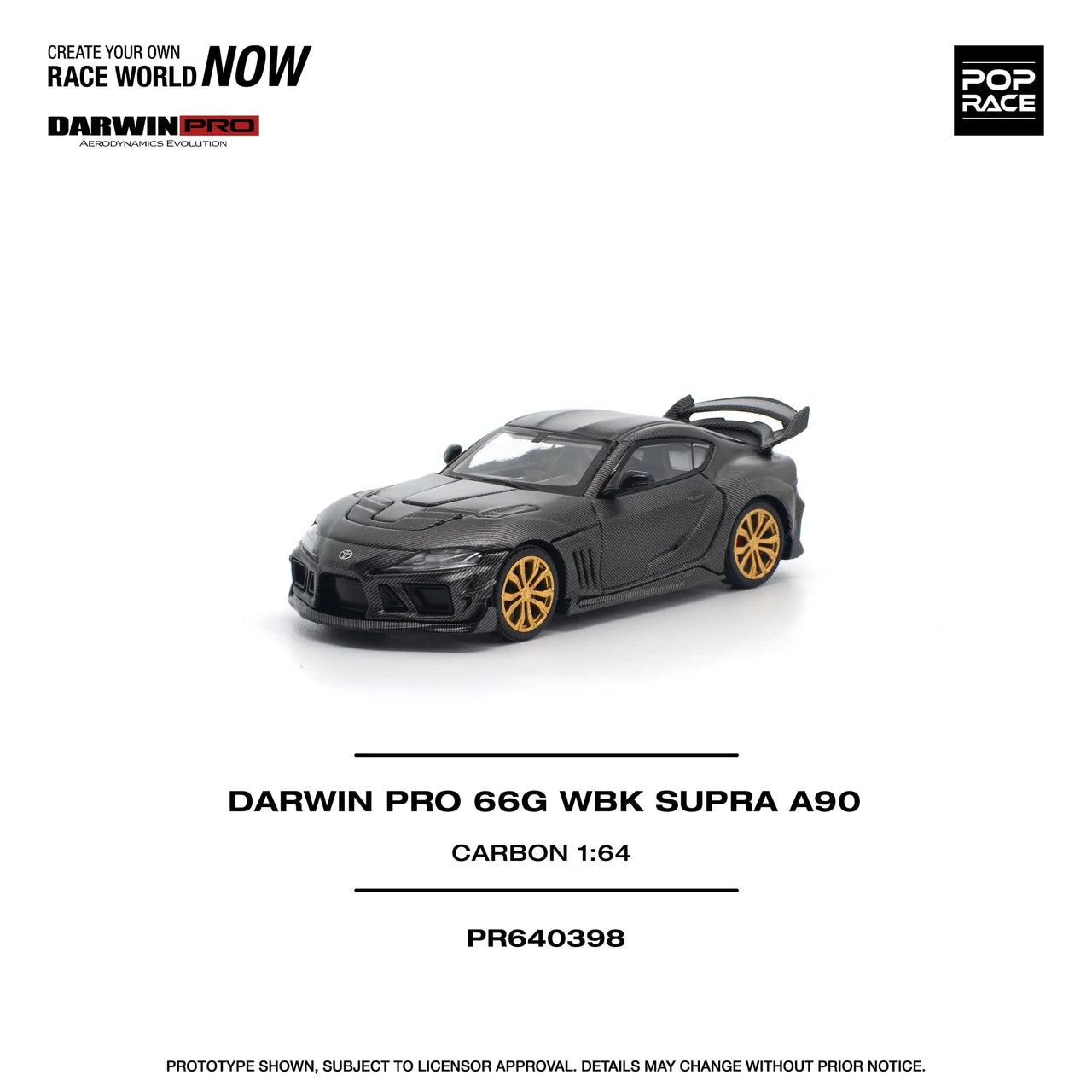 Toyota Supra Darwin Pro 66G WBK Carbon Edition - Pop Race 1:64